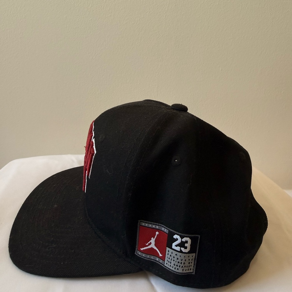 Youth Jordan Black Cap with Red Embroidery - Picture 3 of 4